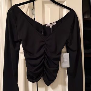 Nordstrom Black Long Sleeve Top